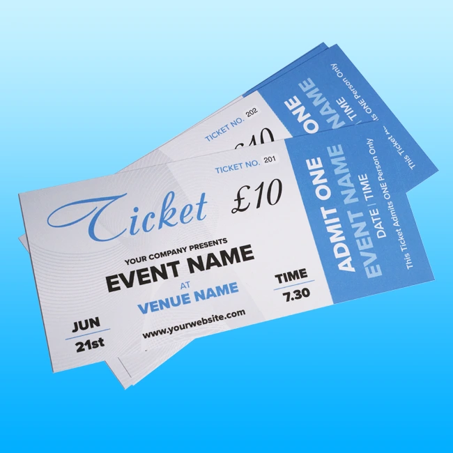 Tickets Printing Sunderland